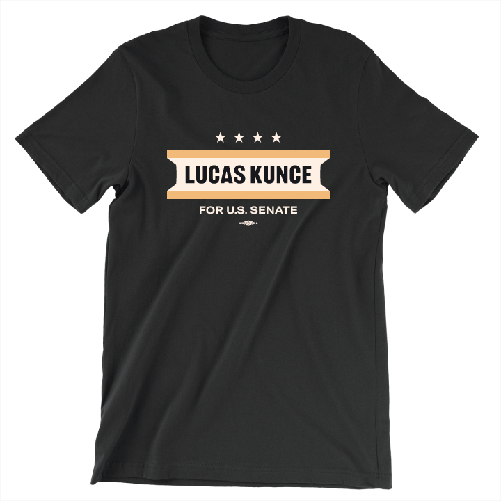 Lucas Kunce (Unisex Black Tee)